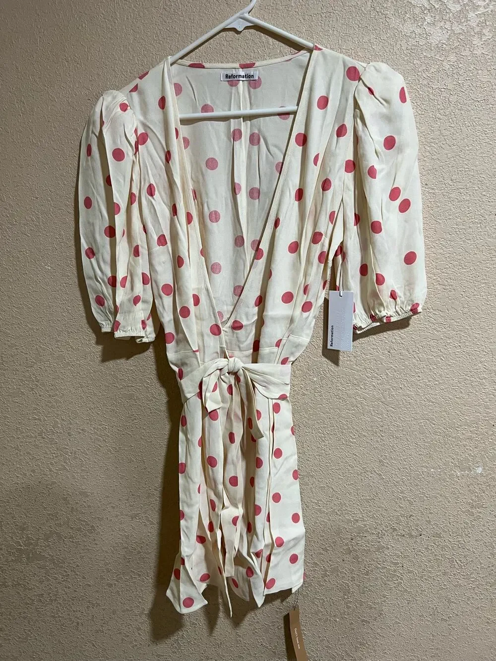 NWT Reformation Olince dress in Andie polka dots - Picture 1 of 6